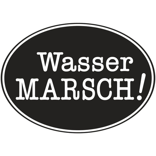 Prägeform/Label "Wasser MARSCH"