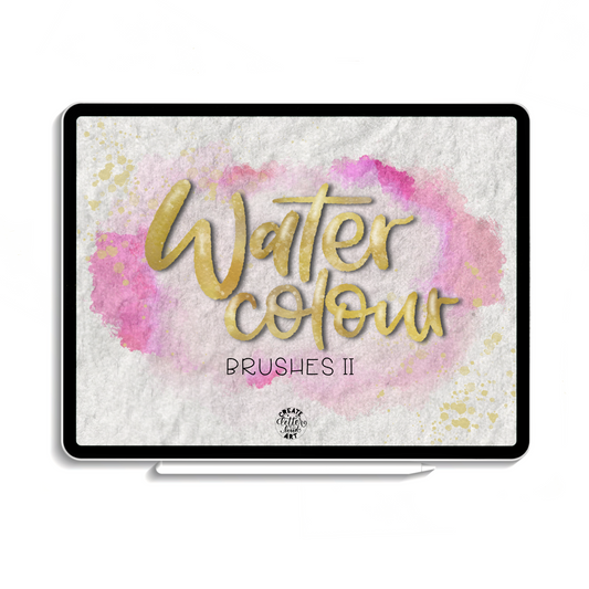 Procreate Watercolour Brushes II inkl. Workbook, Download