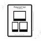 Plotterdatei / Laserdatei Schablone "Polaroid-Set" (.dxf, .svg und .png)