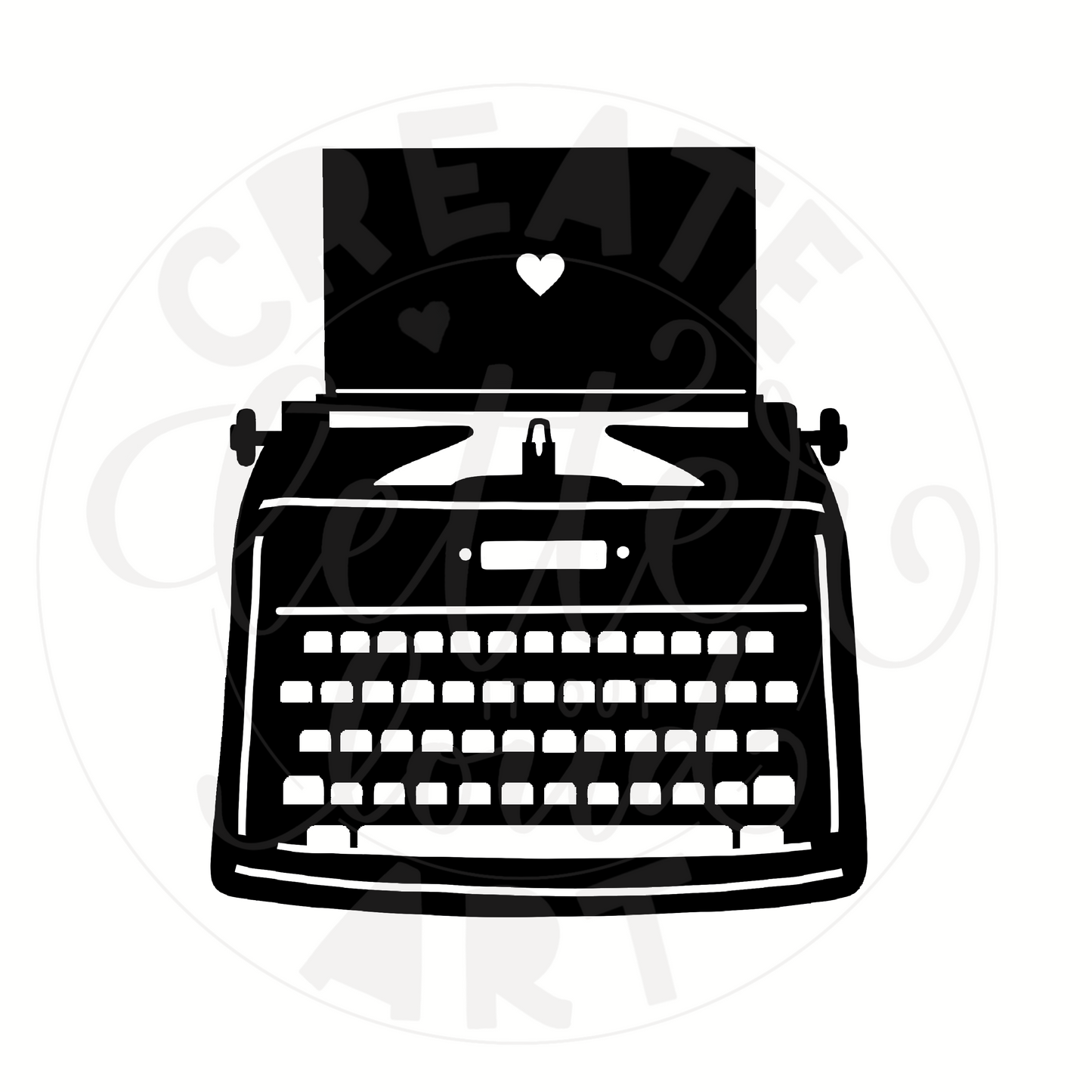 "Typewriter" Schablone, 2 Größen