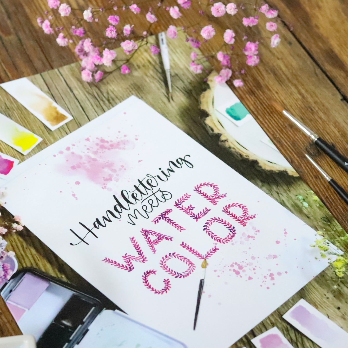 Handlettering meets Watercolor Workbook, Download